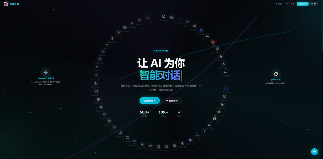 菁选灵创AIGC内容生产系统架构示意图